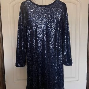 Blue sparkly dress